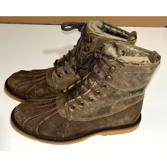 Wolverine Felix Duck Boot Faux Fur lined Dark Brown Size 7.5M New main image 9